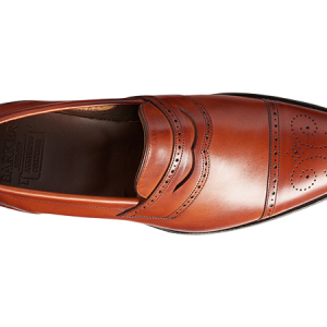 Barker brahms brown leather shoes top