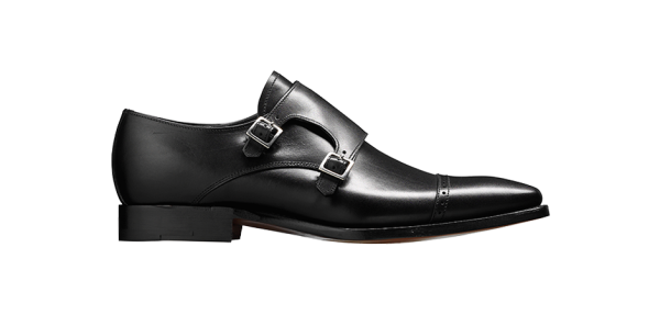 Barker lancaster leather shoes black side